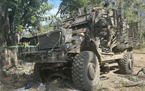 Военные захватили под Авдеевкой американский бронетранспортер