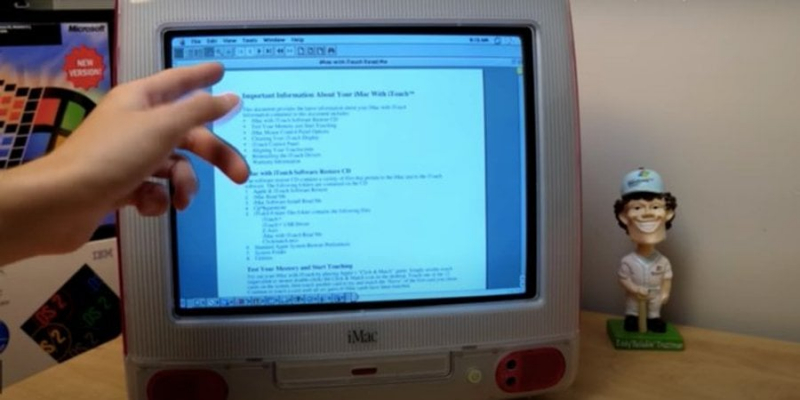 Ретро, яке здивує. В мережі показали прототип сенсорного iMac 1999 року